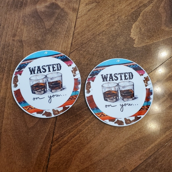 WASTED in you... 2 Pack Coasters - Picture 4 of 5